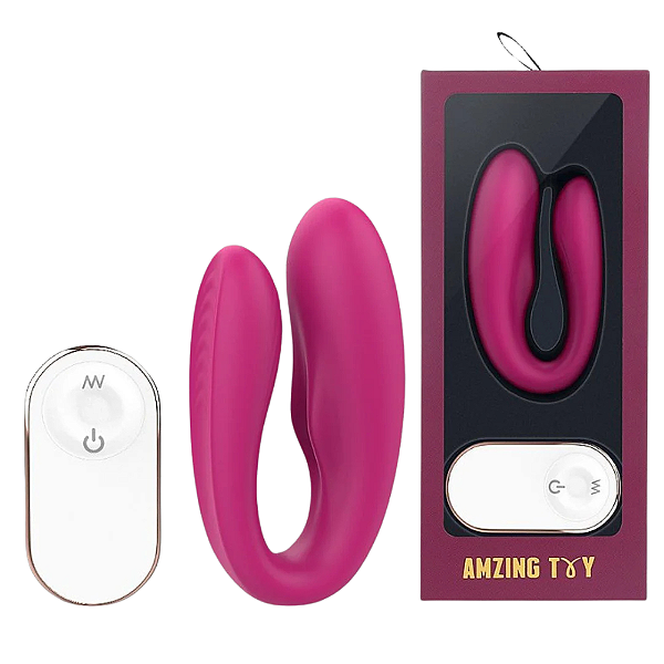 MASSAGEADOR DE CASAL COM CONTROLE REMOTO - RECARREGÁVEL - VIVIANA - RCT - S - HANDE