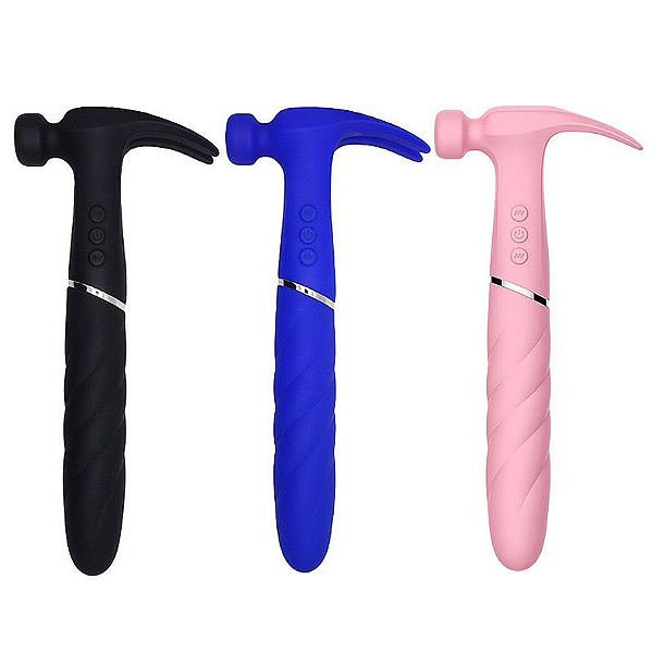 VIBRADOR DE PONTO G COM FORMATO DE MARTELO