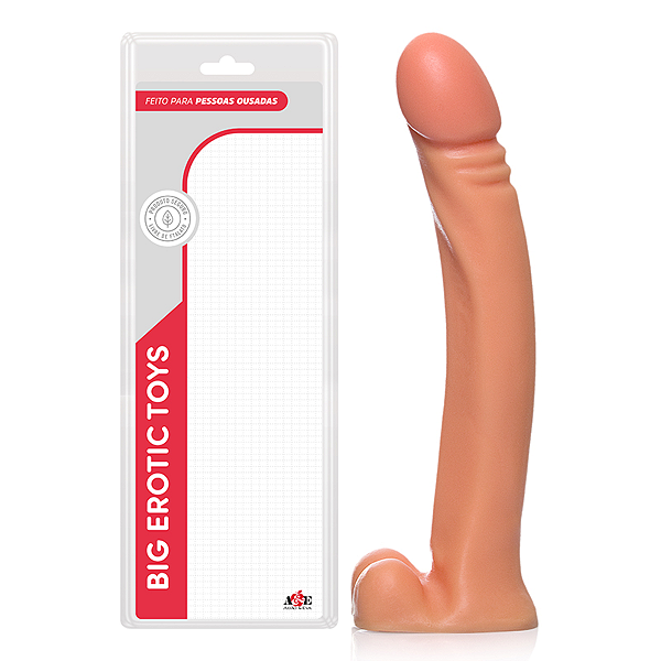 PROTESE DESTROYER 29X4 CM C/ ESCROTO - BEGE