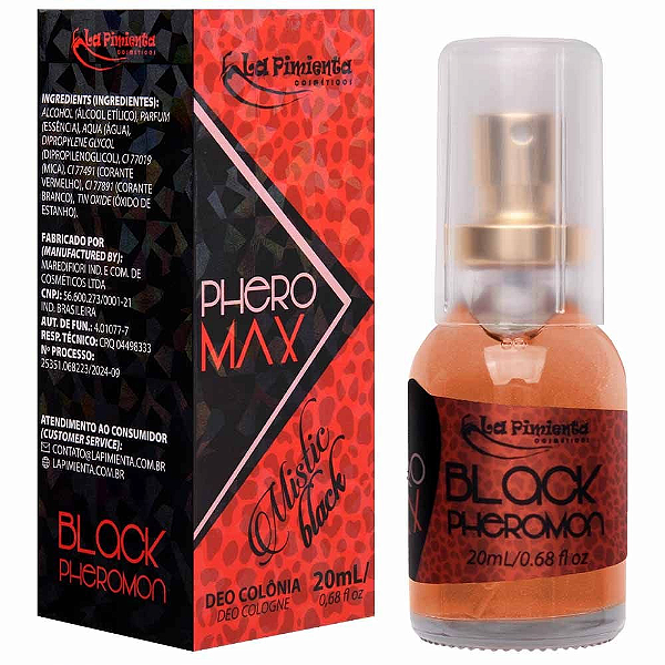 PERFUME PHERO MAX - MISTIC BLACK UNISEX 20ML