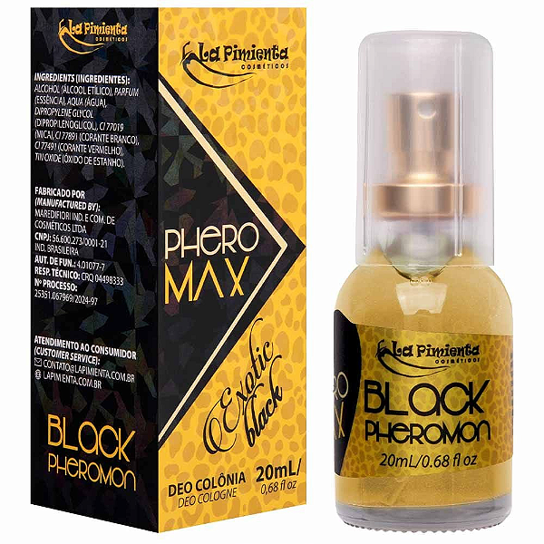 PERFUME PHERO MAX - EXOTIC BLACK UNISEX 20ML