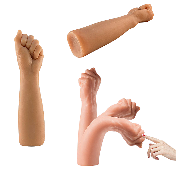 PLUG ANAL FISTING - FORMATO DE MÃO COM PUNHO FECHADO - 29,5 CM
