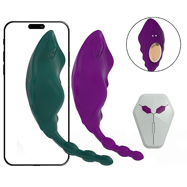 VIBRADOR DE CALCINHA VIA APP - Á LONGA DISTÂNCIA COM CONTROLE REMOTO