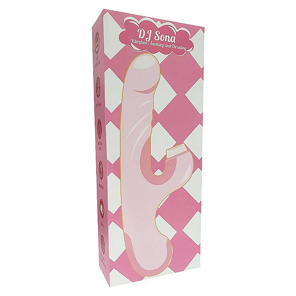 VIBRADOR DE PONTO G E CLITÓRIS COM PULSAÇÃO / VAI E VEM - DJ SONA
