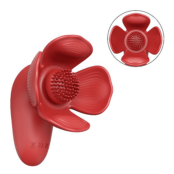 VIBRADOR DE SEIO EM FORMATO DE ROSA VECNA - ALWUP