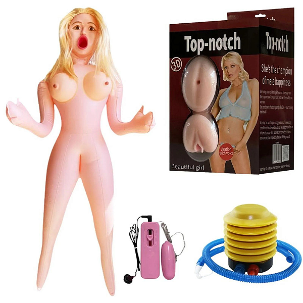 BONECA INFLÁVEL COM VAGINA E ÂNUS EM CYBERSKIN
