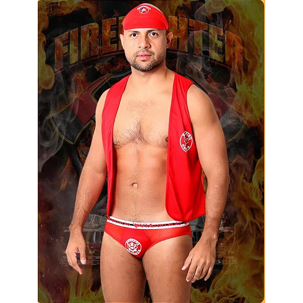 FANTASIA MASCULINA BOMBEIRO