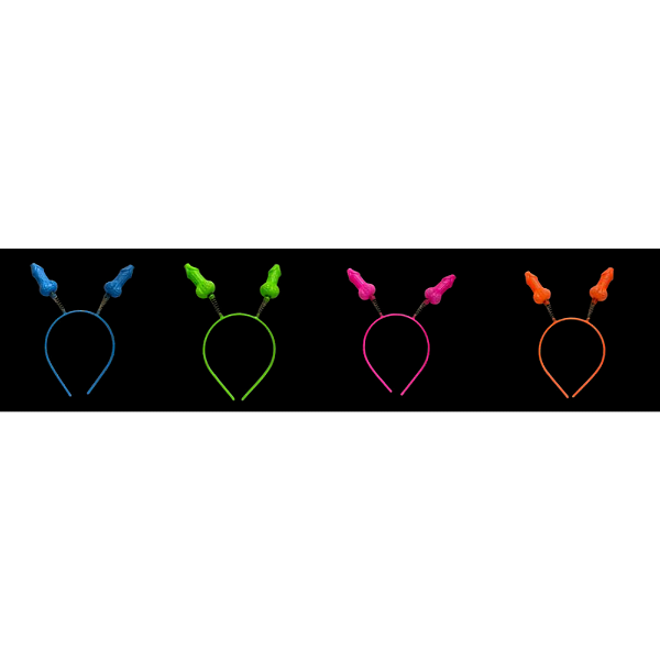 TIARA ERÓTICA NEON LUZ NEGRA - PACOTE  C/5