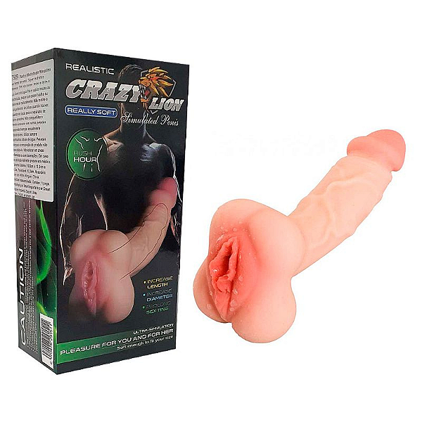 MASTURBADOR MASCULINO CYBERSKIN EM PÊNIS E VAGINA
