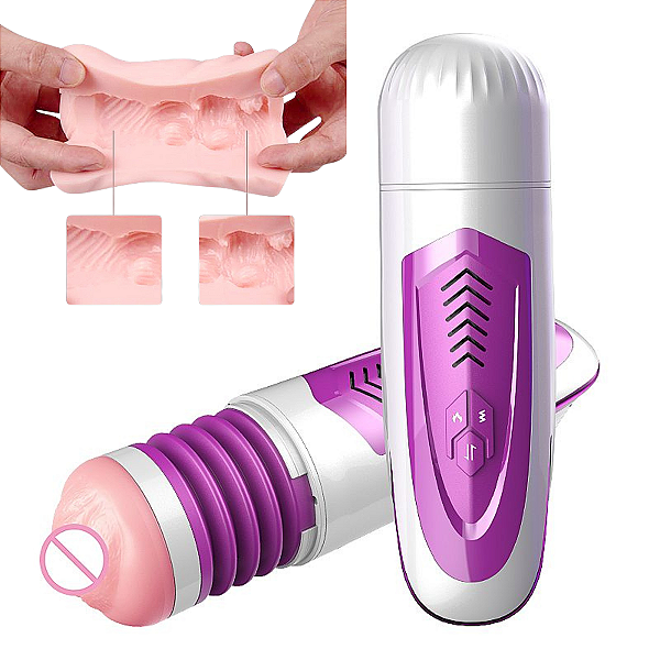MASTURBADOR MASCULINO FORMATO DE LANTERNA COM AQUECIMENTO - DIBE