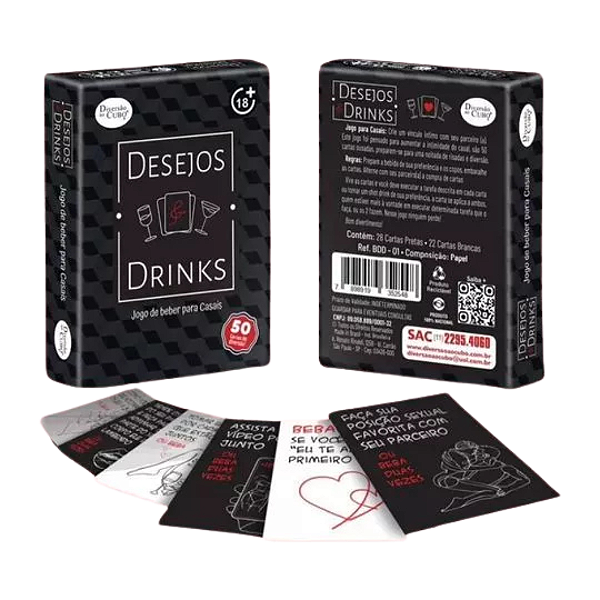 JOGO DE CARTAS DESEJOS E DRINKS