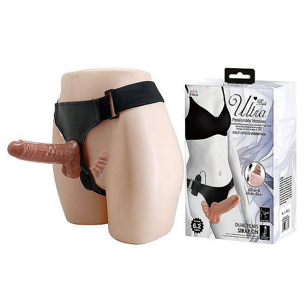 CINTA PENIANA COM ESTIMULADOR DE PONTO G E VIBRO - BAILE