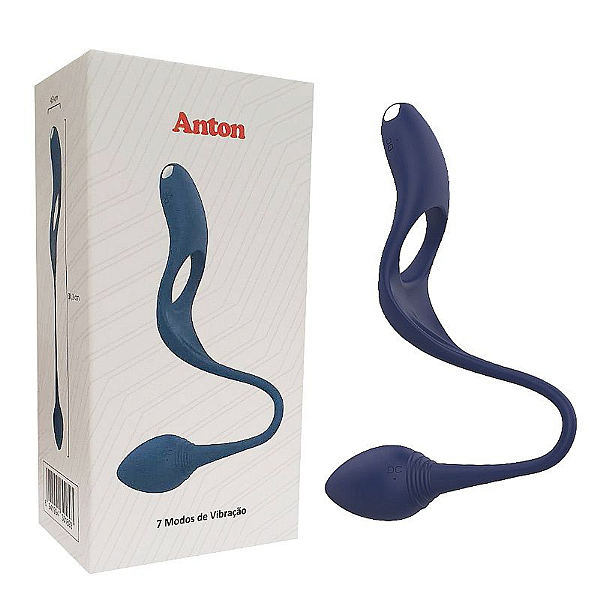 ANEL PENIANO COM ESTIMULADOR DE CLITÓRIS E PLUG ANAL - ANTOM
