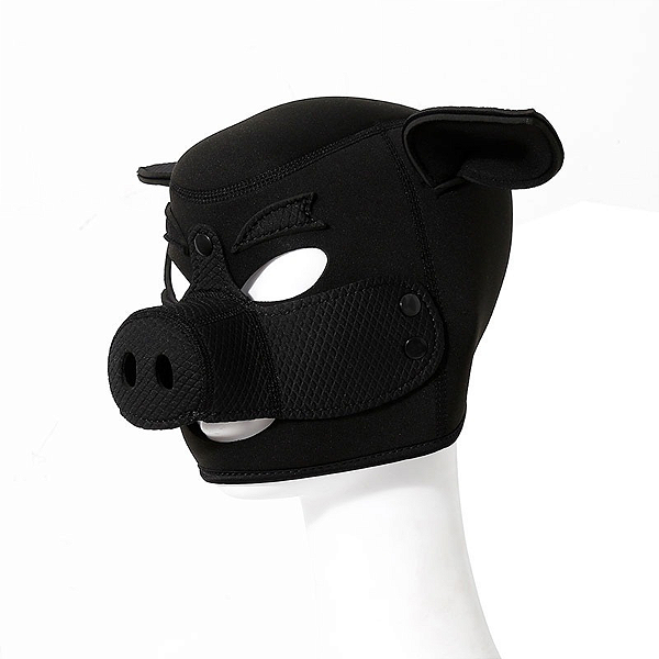 CAPUZ COM FOCINHO DE PORCO REMOVÍVEL - PRETO