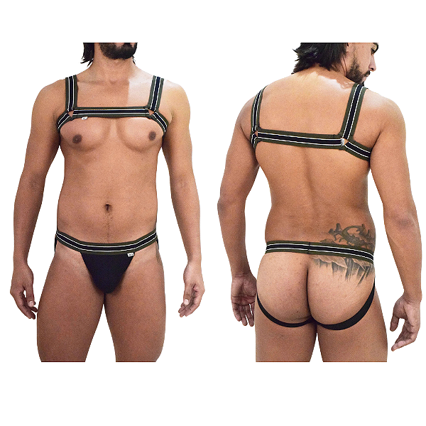 CONJUNTO DE JOCK MAIS HARNESS DE ELÁSTICO