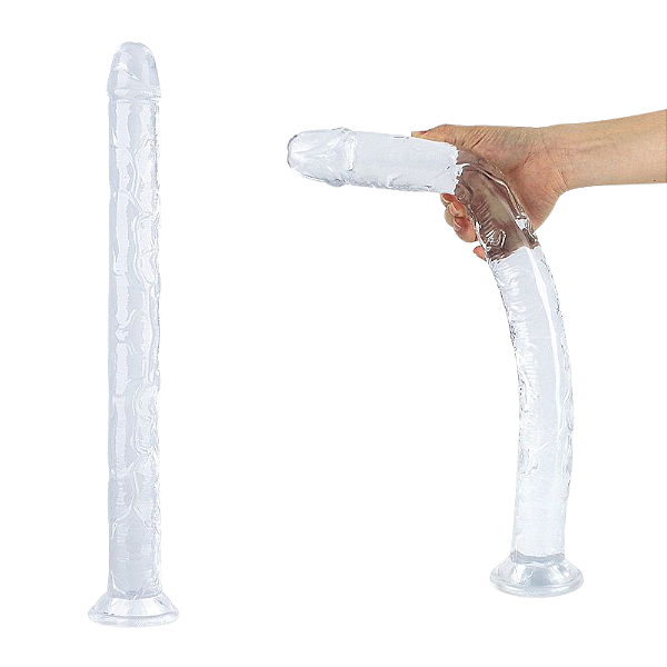PÊNIS REALÍSTICO EM SILICONE COM VENTOSA - 45,0X4,5 CM