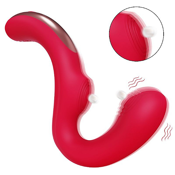 VIBRADOR DE PONTO G COM TAPPING - GENIE