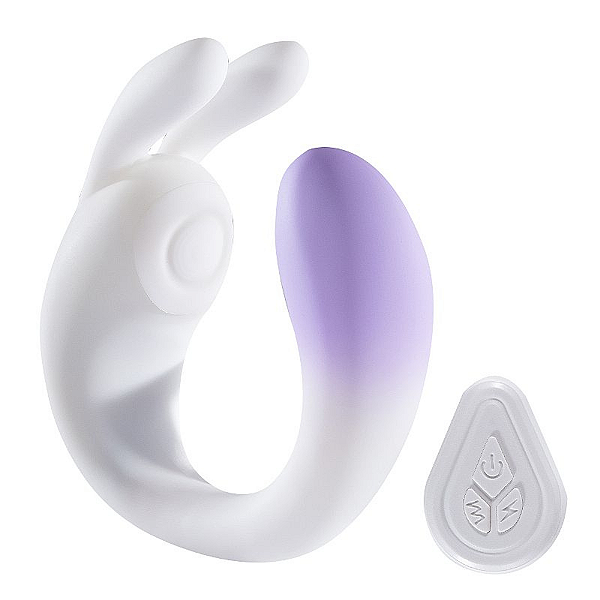 VIBRADOR DE PONTO G E CLITÓRIS COM TAPPING - COELHO - LOVER RABBIT