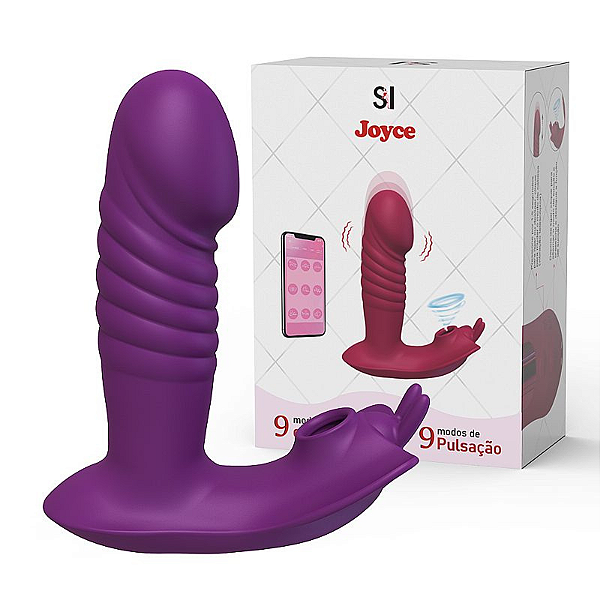 VIBRADOR DE PONTO G E CLITÓRIS COM PULSAÇÃO E APP - JOYCE