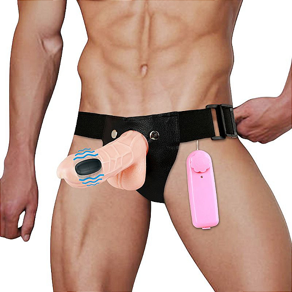 CAPA PENIANA COM CINTA, VIBRADOR E VAGINA - 20,0 X 4,0 CM