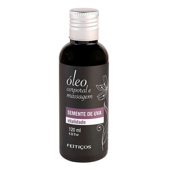 ÓLEO CORPORAL E MASSAGEM SEMENTE DE UVA VITALIDADE 120ML