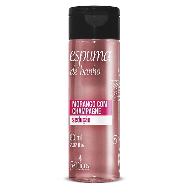 ESPUMA DE BANHO MORANGO COM CHAMPAGNE SEDUÇÃO 60ML