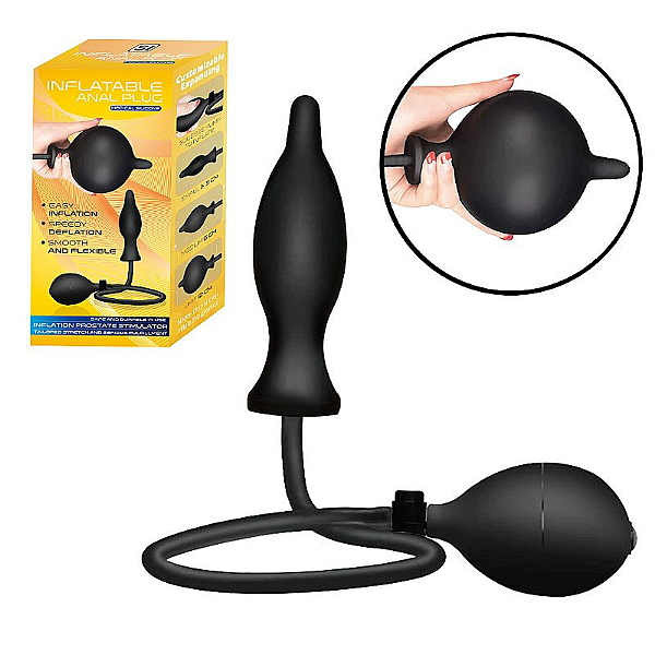 PLUG ANAL INFLÁVEL - 11,5 X 3,5 CM