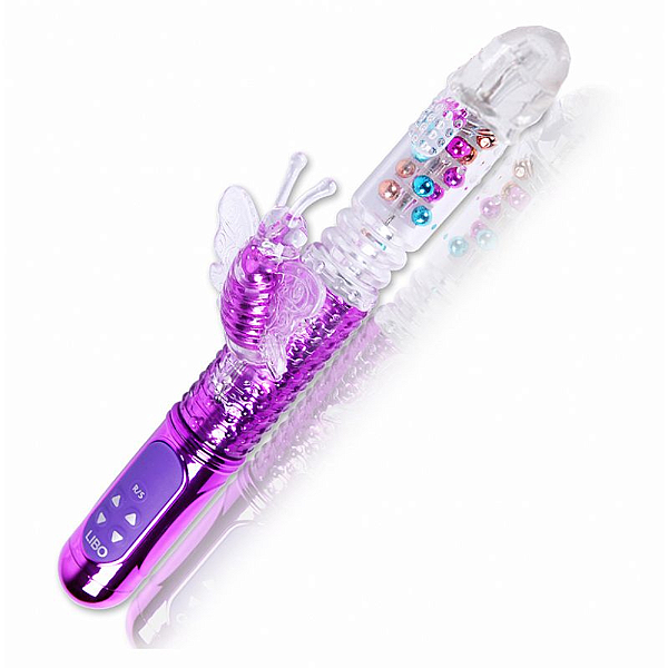 VIBRADOR ROTATIVO VAI E VEM RECARREGAVEL - FEMALE MASTURBATION