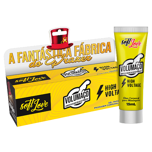 BISNAGA VOLUMAÇO HIGH VOLTAGE - 15ML SOFT LOVE