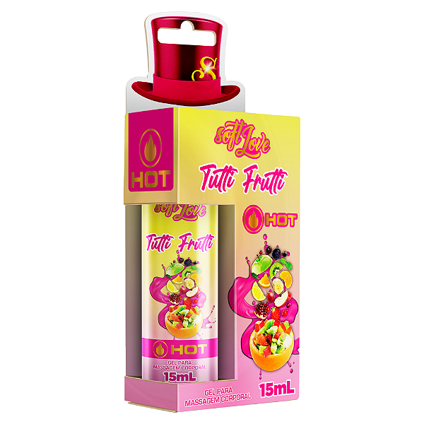 GEL HOT SABOR TUTTI FRUTTI - 15ML SOFT LOVE