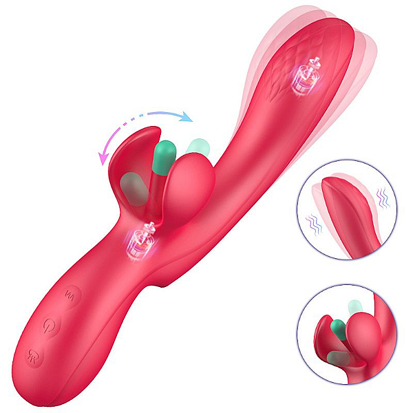 VIBRADOR DE PONTO G E CLITÓRIS COM SLAP - ANNA - SI