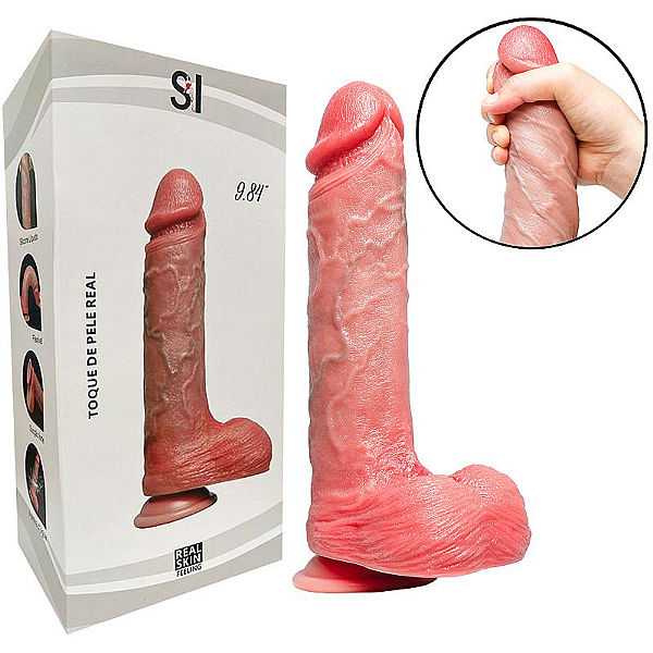 PÊNIS REALÍSTICO TOQUE DE PELE REAL - 25,0 X 5,2CM