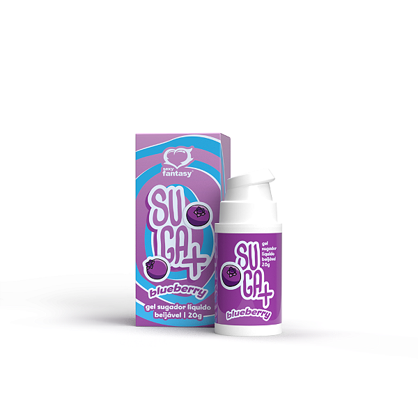 GEL SUGADOR LIQUIDO BEIJÁVEL SUGA+ BLUEBERRY - 20G