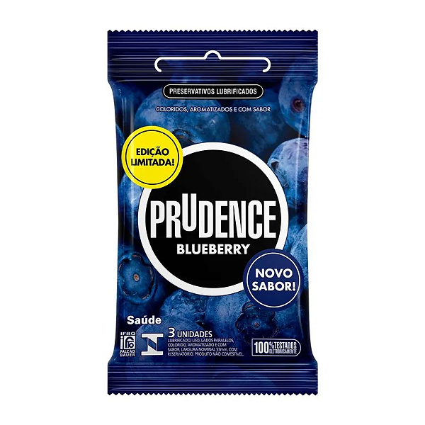 PRESERVATIVO BLUEBERRY C/3 - PRUDENCE