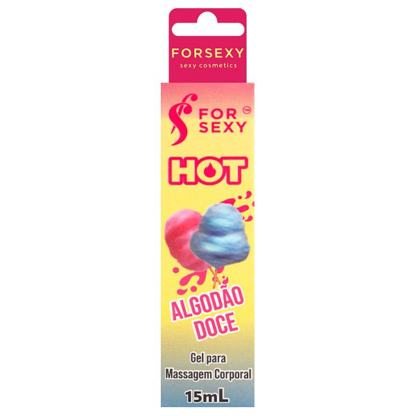 GEL HOT BEIJÁVEL ALGODÃO DOCE - 15ML