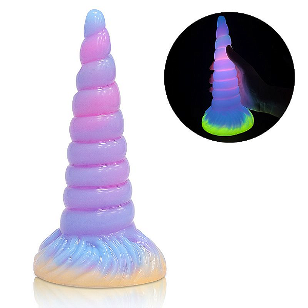 PLUG ANAL CÔNICO ALIEN FLUORESCENTE - 20,5 X 5,0 CM