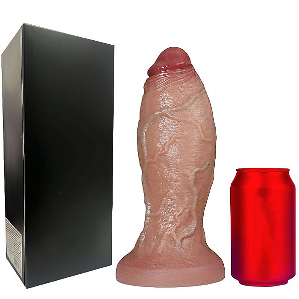DILDO REALÍSTICO COM VENTOSA - 23,0 X 7,7 CM