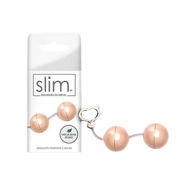 CONJUNTO POMPOAR 2 BOLAS METAL - Ø3,4CM