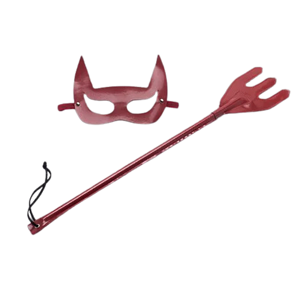 KIT DIABINHA (CHIBATA TRIDENTE E MÁSCARA DIABINHA)