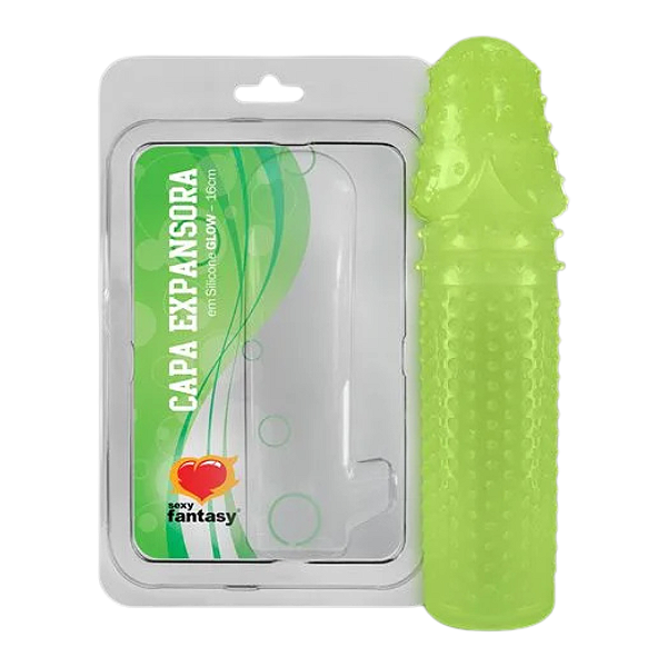 CAPA EXPANSORA BRILHA ESCURO 16CM - VERDE