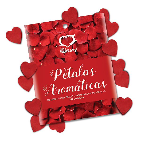 PÉTALAS AROMÁTICAS DE CORAÇÃO - 120 UN