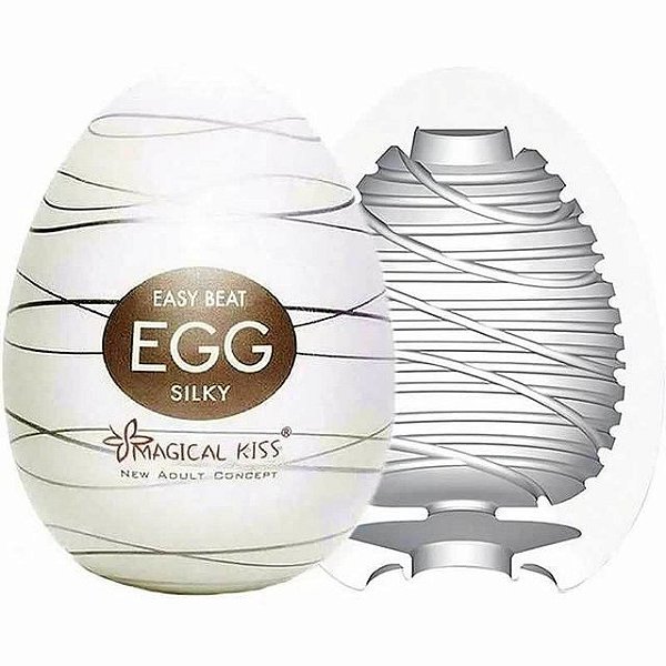 MASTURBADOR EGG SILKY - CINZA