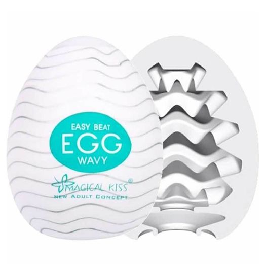 MASTURBADOR EGG WAVY - AZUL