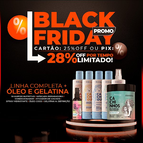 Linha Completa Piscou Cacheou! + Óleo de Coco + Gelatina Mega Definição (500g)