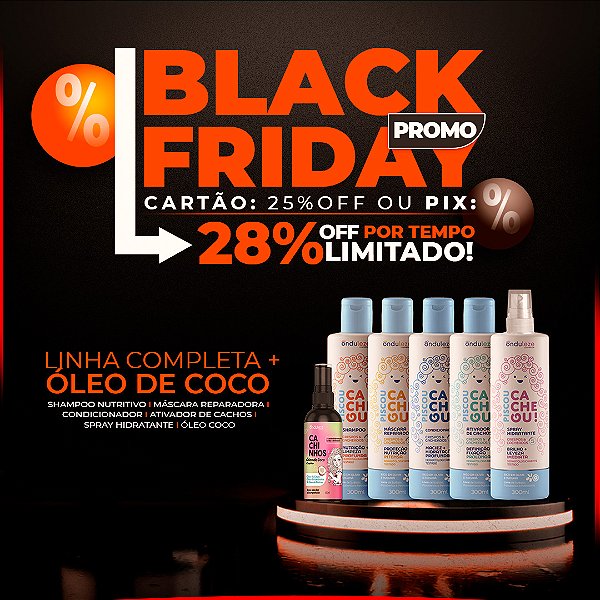 Linha Completa + Óleo de Coco Piscou Cacheou!