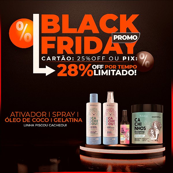 Combo Finalização I Ativador + Spray + Óleo de Coco + Gelatina Mega Definição (500g) Piscou Cacheou!