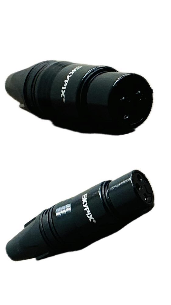 Conector XLR 3 Polos fêmea - Skypix