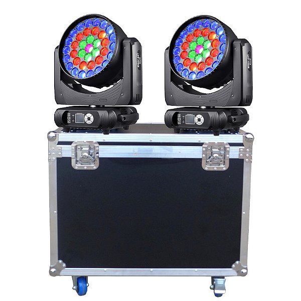 Kit 2 Moving Head Wash 37X15W Pixel Rgbw - Showtech