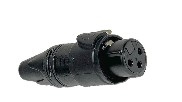 Conector Xlr 3 Polos Fêmea Waterproof - Skipix