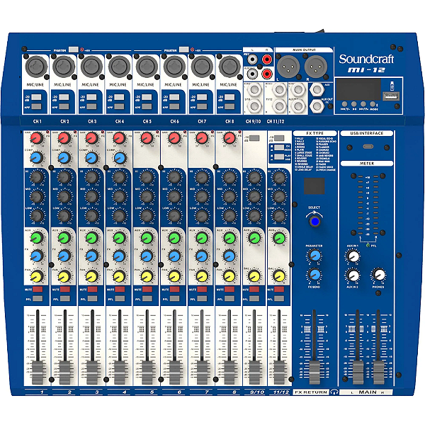 MESA DE SOM SIGNATURE 12 SOUNDCRAFT